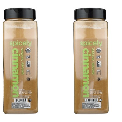 Spicely Organics Ground Cinnamon - Case of 2/16 oz