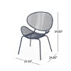 3 Piece Metal Patio Table and Chairs Sets, Outdoor Conversation Furniture Set,Metal Patio Table and Chairs Set for Small Space-Maison Boucle - 4 of 4