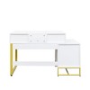 PAGED Dressing Table Makeup Vanity with Mirror, 4 Drawers for Living Room, Bathroom, Dressing Room - 4 of 4