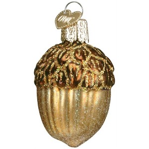 Old World Christmas Blown Glass Ornament for Christmas Tree, Acorn - 1 of 3