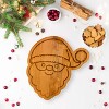 Slickblue Christmas Santa Face Wood Board 15"x14" - Holiday Appetizer Tray & Festive Gift Idea - 2 of 4