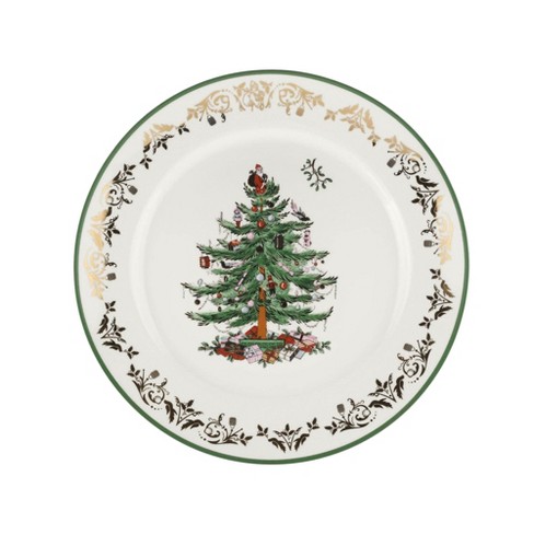 Spode Christmas Tree Gold Collection Round Platter - 12 Inch - image 1 of 4