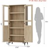 63 in Tall Storage Cabinet, Kitchen Pantry Cabinet 5 Tier Bathroom Cabinet w/ 4 Doors Adjustable Shelves for Kitchen, Dining Room, Bathroom - 2 of 4