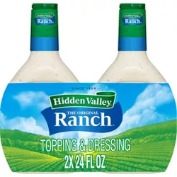Hidden Valley Original Ranch Salad Dressing & Topping - Gluten Free - 48fl oz/2pk