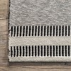 Nuloom Estella Modern Geometric Cotton Flatweave Indoor Area Rug - Grey 5' x 8' - 3 of 4