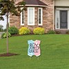 Big Dot of Happiness Baby Gender Reveal - Outdoor Lawn Sign - Team Boy or Girl Party Yard Sign - 1 Piece - 3 of 4