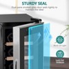 18 Bottle Compressor Wine Cooler, Wine Cellar with Adjustable Temp Control, Freestanding Beverage Refrigerator - 3 of 4