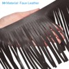 Unique Bargains Soft Faux Leather Double Side Fringe Trim for DIY Sewings - 4 of 4