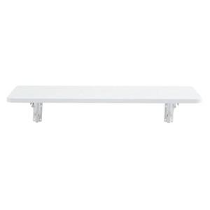 GlasFlength Folding Tables Wall Mounted Space Optimizing Surface Compact Simple Design for Multipurpose Rooms, White, 31.5"*15.8"*6.5" - 1 of 4