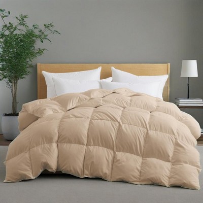 Peace Nest Heavyweight Extra Warmth White Goose Feather Down Fiber Duvet Comforter Insert