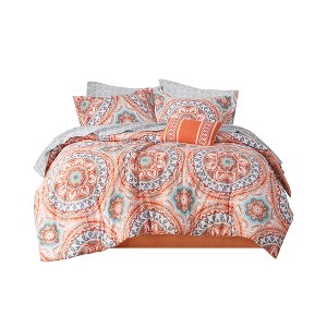Gracie Mills Shaffer Globally Inspired 9-Piece Comforter Set with Cotton Bed Sheets - 1 of 4