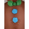 HalloweenCostumes.com One Size Fits Most   Adult Inflatable Gingerbread Costume, Red/White/Brown - 2 of 4