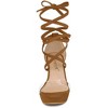 Allegra K Women's Open Toe Lace Up Clear Strap Platform Chunky Heels Sandals - 3 of 4