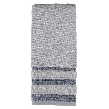 Cubes Modern Look Woven Textured Stripes Hand Towel 16in x 26in Navy by SKL Home