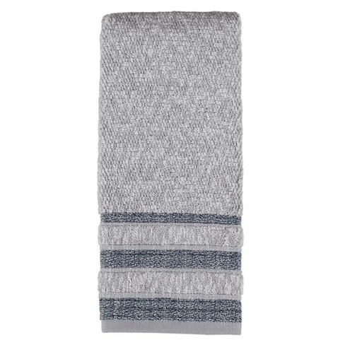 Cubes Modern Look Woven Textured Stripes Bath Towel 27in X 50in Navy By Skl Home Target