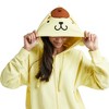 Pom Pom Purin Cosplay Long Sleeve Pastel Yellow Women’s Zip Hoodie - 4 of 4