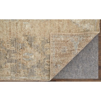 Grafton Gray and Beige Hand-Knotted Wool Area Rug