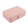 Pink Jewelry Travel Organizer Case, Portable Storage Box Holder for Rings Earrings Necklaces, Gifts for Women, Pink - 4 of 4
