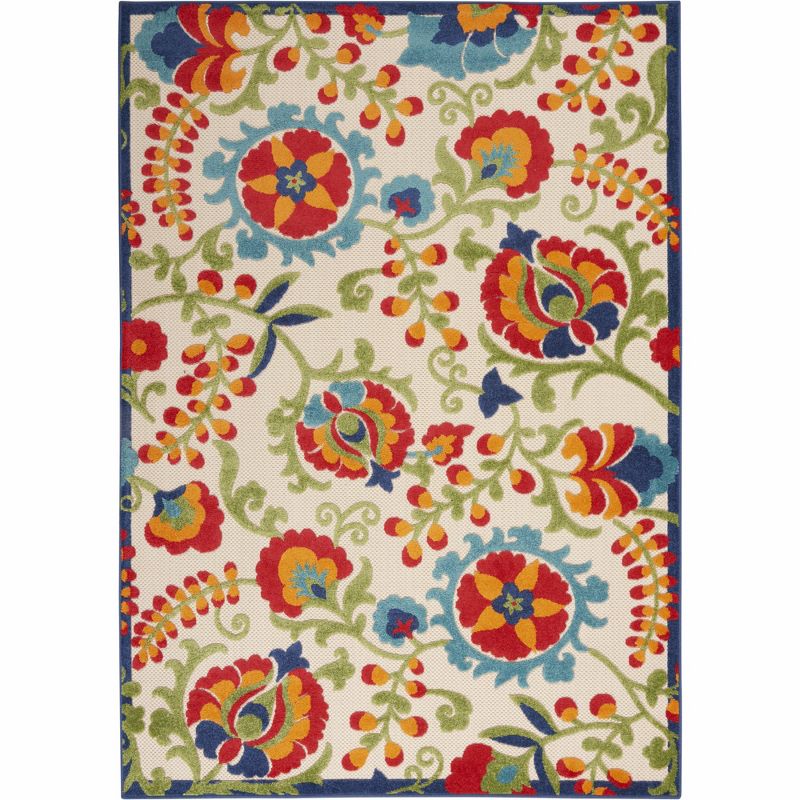 Nourison Aloha Floral Textured Outdoor Area Rug, 1 of 18