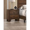NicBex 2 Drawer Dresser for Bedroom,Modern Style Drawers with Round Handle,Dressers for Kids Room,Living Room,Entry and Hallway,Brown - 2 of 4