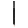 uniball Roller Ball Pen, Stick, Extra-Fine 0.5 mm, Red Ink, Black/Red Barrel, Dozen - image 2 of 4