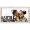 PosterPalooza | Panoramic Shabby Chic White Picture Frame - UV Acrylic, Foam Board Backing, Hanging Hardware - 2 of 4