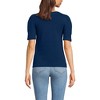 Lands' End Women's Puff Sleeve Mariner Square Neck Top - 2 of 3