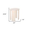HomeRoots 24" Natural Solid Wood Oval End Table - 3 of 4