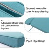 KINWELL Set of 2 Extra Thick Outdoor Chaise Lounge Cushions (5-inch Thick) - 4 of 4