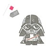 DIAMOND DOTZ Diamond Painting 7" Zipper Pouch Activity Kit, Star Wars Darth Vader - 2 of 4