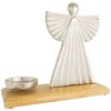 Northlight Heavenly Angel Metal Christmas Votive Candle Holder - 10" - Silver - image 4 of 4