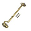 Unique Bargains Brass Cabin Eye Latch Gate Door Swivel Hook with Mounting Screw - 3 of 4