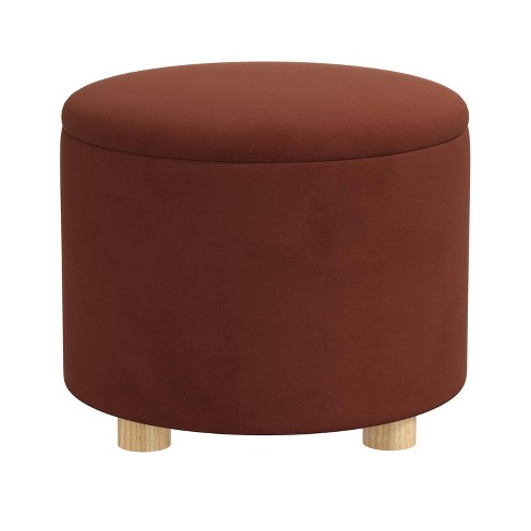 Green velvet on sale ottoman target