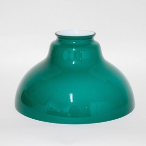 Aladdin Oil Lamp Glass Shade for Hanging Lamps, Green, 12 inch Base Fitter, N21010 - 1 of 4