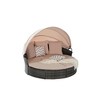 5 Pieces Outdoor Patio Rattan Round Daybed Sunbed with Retractable Canopy and Removable Cushions - 3 of 4