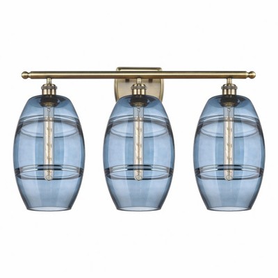 Vaz - 3 Light Bath Vanity In Industrial Style-10.88 Inches Tall and 28 Inches Wide