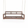 PAGED Porch Swing Modern Twin Size Outdoor Swing with 4 Hanging Ropes for Poolside, Garden, Backyard - 4 of 4