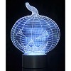 Link 3D Pumpkin Laser Cut Precision Multi Colored LED Night Light Lamp - Great For Bedrooms, Dorms, Dens, Offices and More! - 4 of 4
