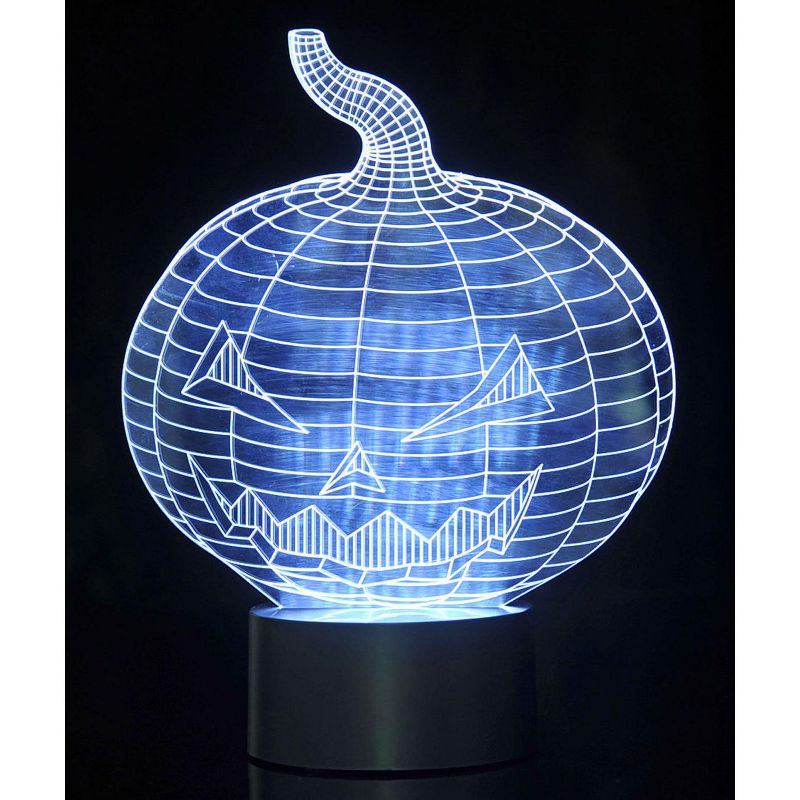 Link 3D Pumpkin Laser Cut Precision Multi Colored LED Night Light Lamp - Great For Bedrooms, Dorms, Dens, Offices and More!, 4 of 12