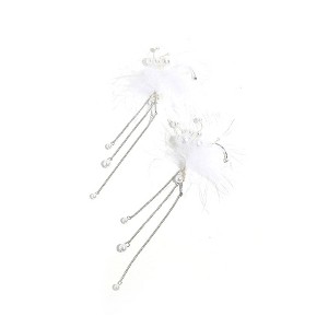 SOHI Women's Pearl White Party Cuff Earrings - 1 of 4