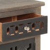 vidaXL Bedside Cabinet 15.7 in.x11.8 in.x19.7 in. Solid Mango Wood - 4 of 4