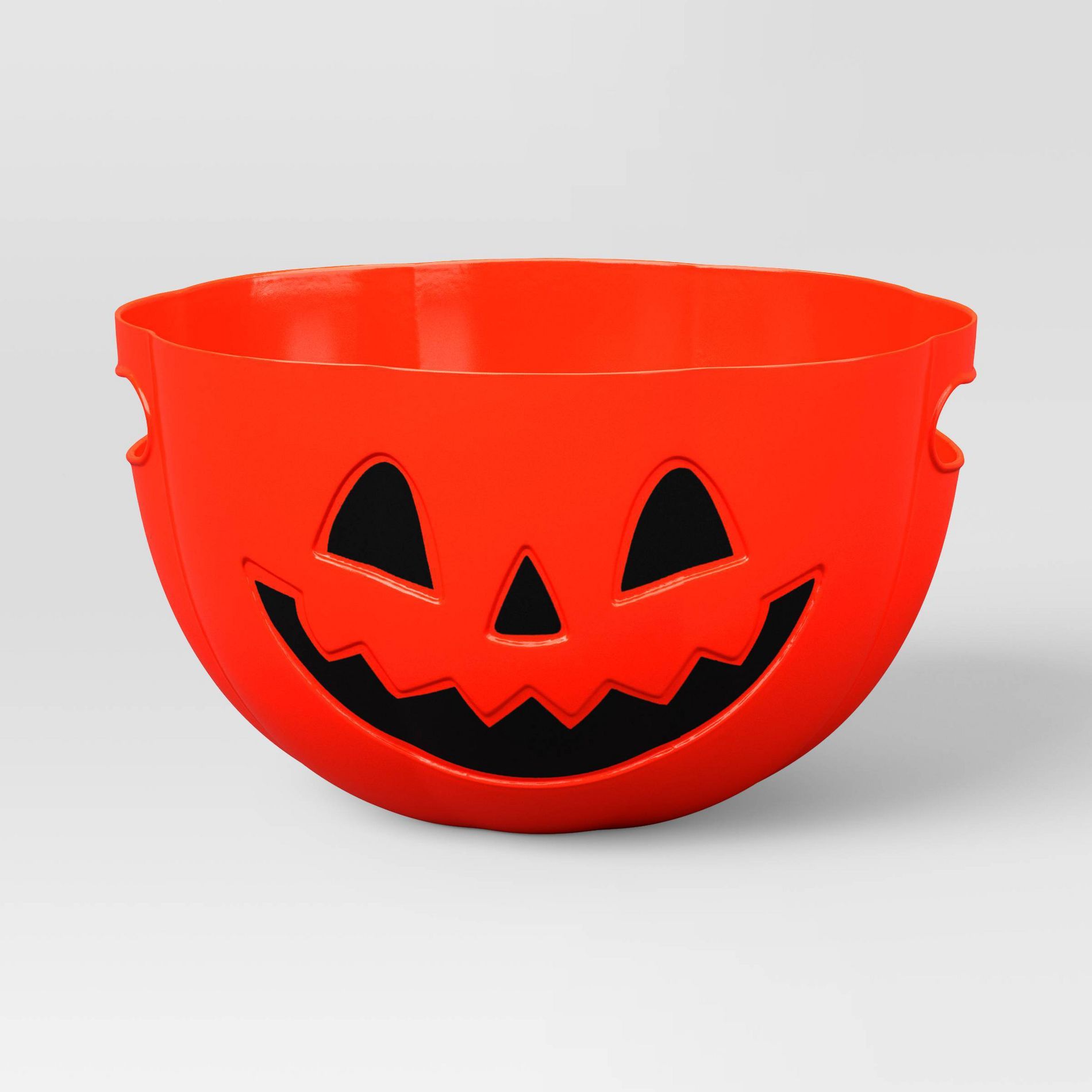 3L Plastic Round Shaped Pumpkin Candy Serving Bowl - Hyde and EEK! Boutique™