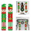 Christmas Couplets With Lights Christmas Elf Couplets Hanging Flag Christmas Decorations 30x180cm - 3 of 3