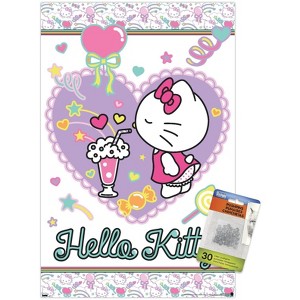 Trends International Hello Kitty: 21 Sugar Rush – Heart Unframed Wall Poster Prints - 1 of 4