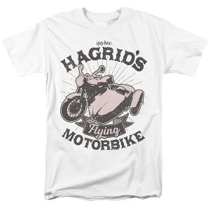 Harry Potter Hagrids Motorbike Adult T-Shirt White - 1 of 4