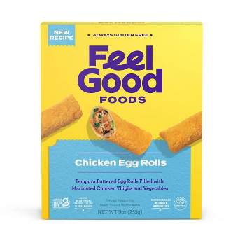 Feel Good Foods Gluten Free Frozen Chicken Egg Rolls - 9oz