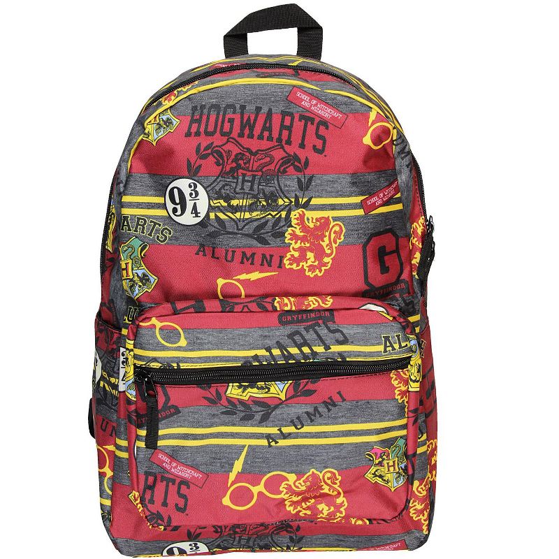 Harry Potter Hogwarts School of Witchcraft Wizardry Alumni Gryffindor Backpack Multicolored, 1 of 5