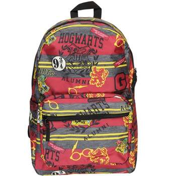Harry Potter Hogwarts School of Witchcraft Wizardry Alumni Gryffindor Backpack Multicolored