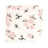 Hudson Baby Infant Girl Flannel Cotton Washcloths, Neutral Pink Floral 12 Pack, One Size - 3 of 4