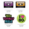 Big Dot of Happiness 80's Retro - DIY Shaped Totally 1980s Party Cut-Outs - 24 Count - 2 of 4